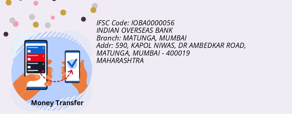Find INDIAN OVERSEAS BANK IFSC Code MUMBAI - MATUNGA Branch