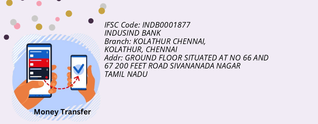 Find INDUSIND BANK IFSC Code ├╜├╜ KOLATHUR, CHENNAI - KOLATHUR CHENNAI Branch