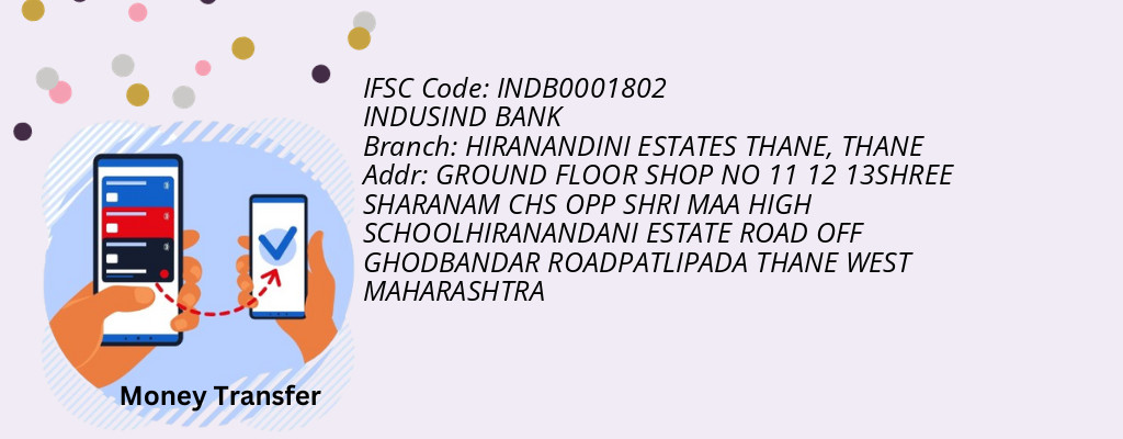 Find INDUSIND BANK IFSC Code THANE - HIRANANDINI ESTATES THANE Branch