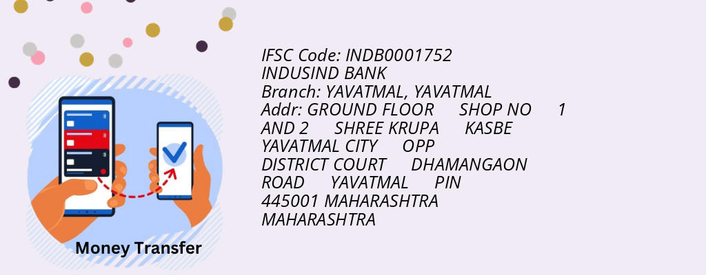 Find INDUSIND BANK IFSC Code YAVATMAL - YAVATMAL Branch