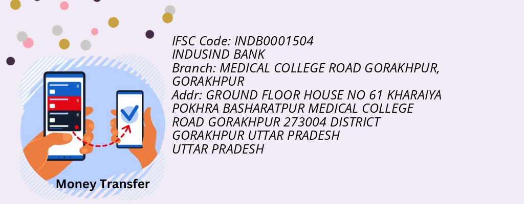 Find INDUSIND BANK IFSC Code GORAKHPUR - MEDICAL COLLEGE ROAD GORAKHPUR Branch