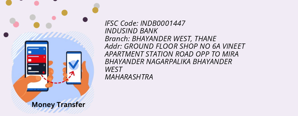 Find INDUSIND BANK IFSC Code THANE - BHAYANDER WEST Branch