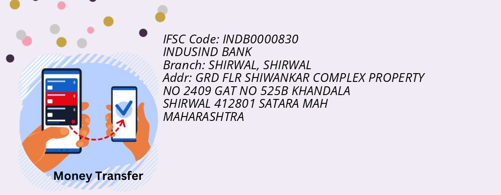 Find INDUSIND BANK IFSC Code SHIRWAL - SHIRWAL Branch