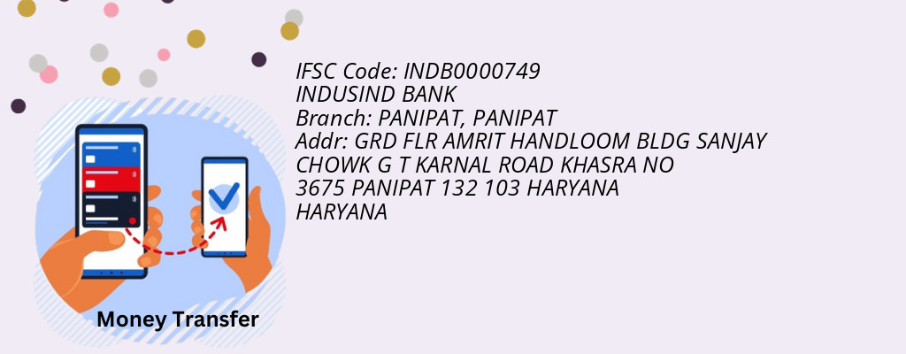 Find INDUSIND BANK IFSC Code PANIPAT - PANIPAT Branch