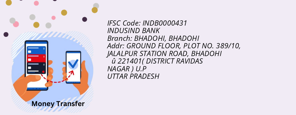 Find INDUSIND BANK IFSC Code BHADOHI - BHADOHI Branch