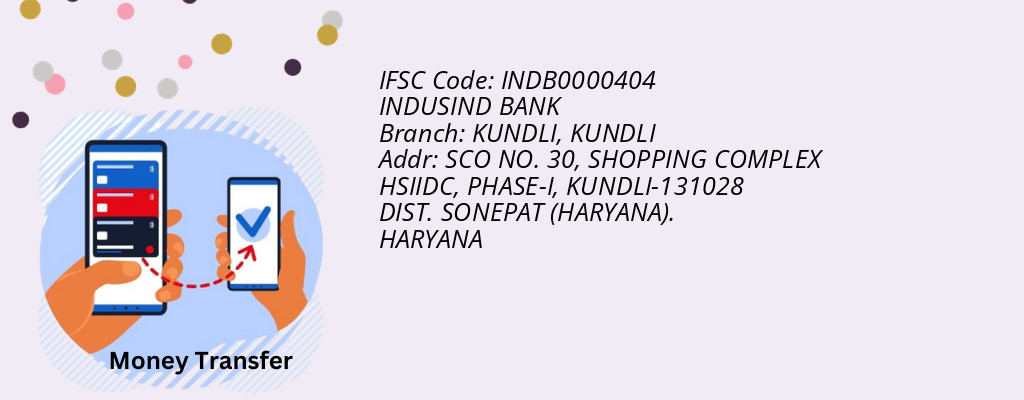Find INDUSIND BANK IFSC Code KUNDLI - KUNDLI Branch