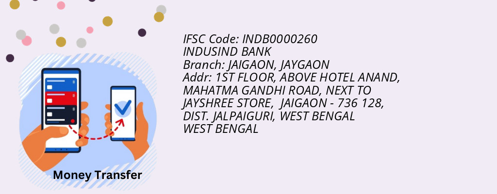Find INDUSIND BANK IFSC Code JAYGAON - JAIGAON Branch