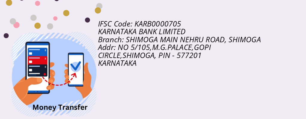 Find KARNATAKA BANK IFSC Code SHIMOGA - SHIMOGA MAIN NEHRU ROAD Branch Find KARNATAKA BANK IFSC Code SHIMOGA - SHIMOGA MAIN NEHRU ROAD Branch