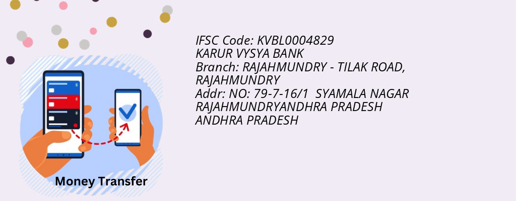 Find KARUR VYSYA BANK IFSC Code RAJAHMUNDRY - RAJAHMUNDRY - TILAK ROAD Branch