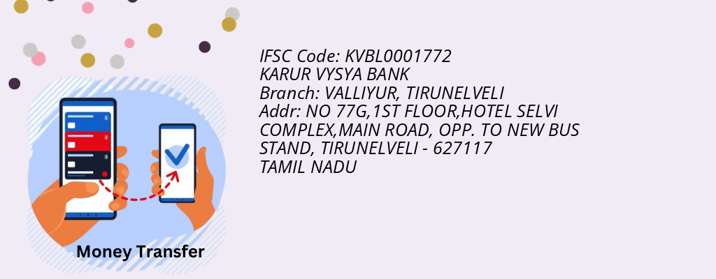 Find KARUR VYSYA BANK IFSC Code TIRUNELVELI - VALLIYUR Branch Find KARUR VYSYA BANK IFSC Code TIRUNELVELI - VALLIYUR Branch