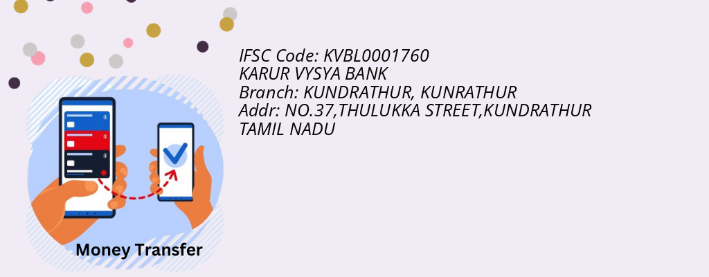Find KARUR VYSYA BANK IFSC Code KUNRATHUR - KUNDRATHUR Branch