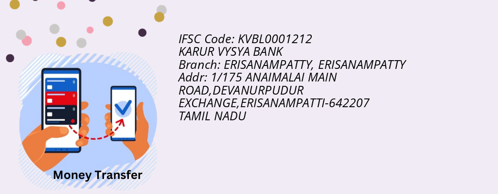 Find KARUR VYSYA BANK IFSC Code ERISANAMPATTY - ERISANAMPATTY Branch Find KARUR VYSYA BANK IFSC Code ERISANAMPATTY - ERISANAMPATTY Branch
