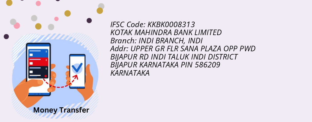Find KOTAK MAHINDRA BANK IFSC Code INDI - INDI BRANCH Branch