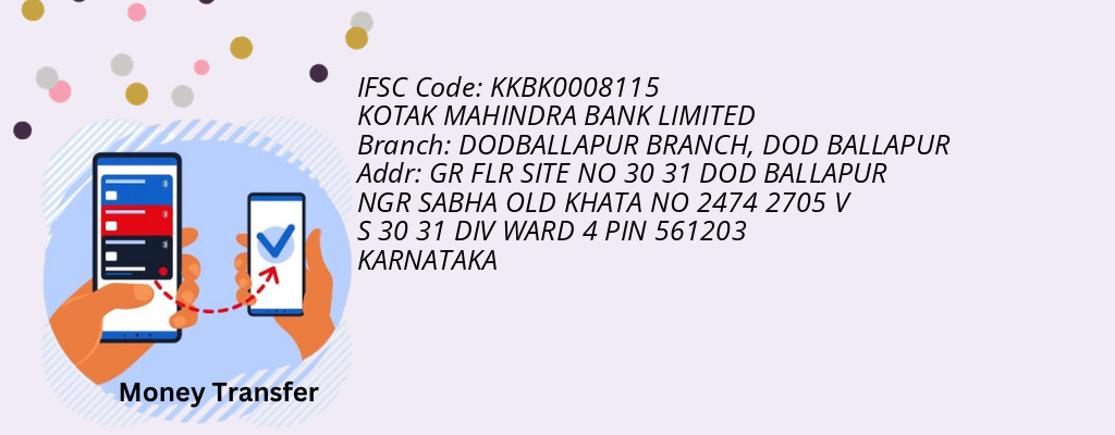 Find KOTAK MAHINDRA BANK IFSC Code DOD BALLAPUR - DODBALLAPUR BRANCH Branch