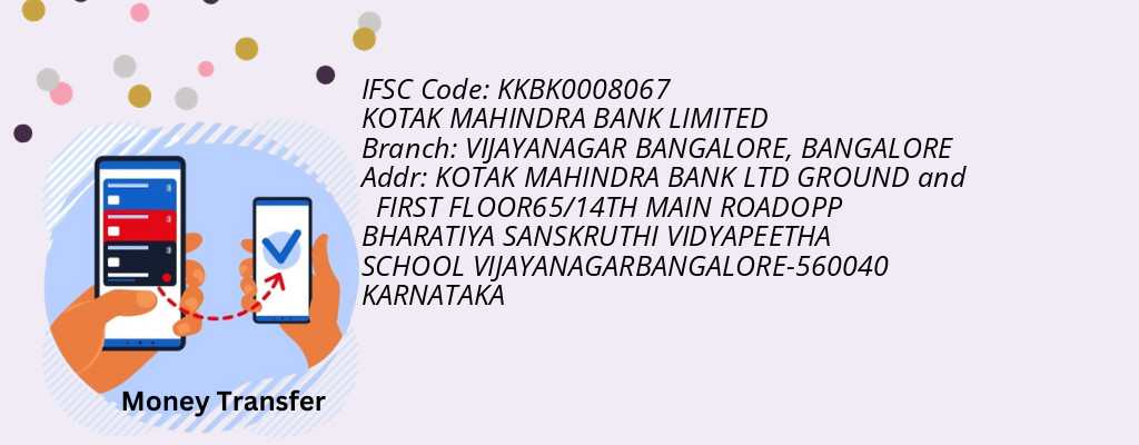 Find KOTAK MAHINDRA BANK IFSC Code BANGALORE - VIJAYANAGAR BANGALORE Branch