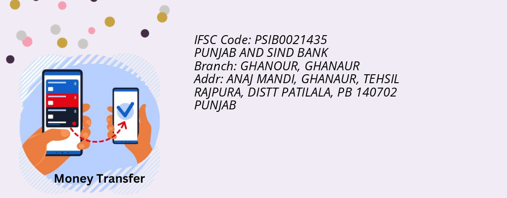 Find PUNJAB AND SIND BANK IFSC Code GHANAUR - GHANOUR Branch