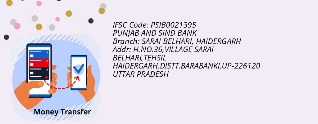 Find PUNJAB AND SIND BANK IFSC Code HAIDERGARH - SARAI BELHARI Branch