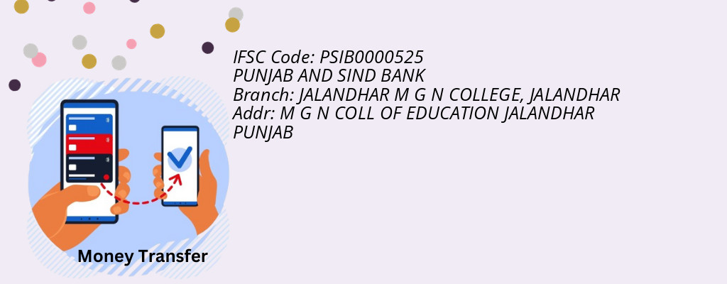 Find PUNJAB AND SIND BANK IFSC Code JALANDHAR - JALANDHAR M G N COLLEGE Branch