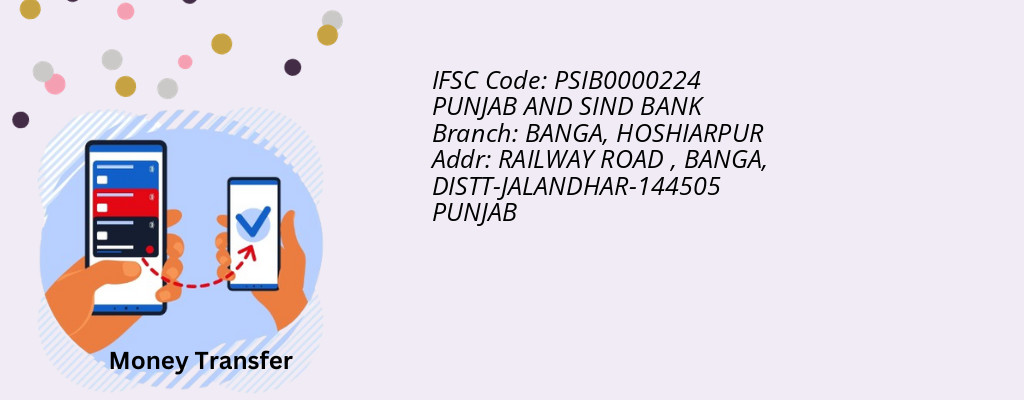 Find PUNJAB AND SIND BANK IFSC Code HOSHIARPUR - BANGA Branch