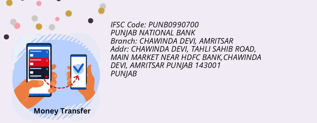 Find PUNJAB NATIONAL BANK IFSC Code AMRITSAR - CHAWINDA DEVI Branch