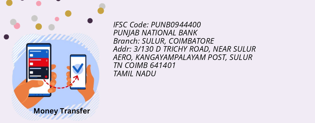 Find PUNJAB NATIONAL BANK IFSC Code COIMBATORE - SULUR Branch