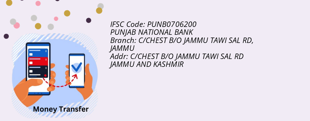 Find PUNJAB NATIONAL BANK IFSC Code JAMMU - C/CHEST B/O JAMMU TAWI SAL RD Branch