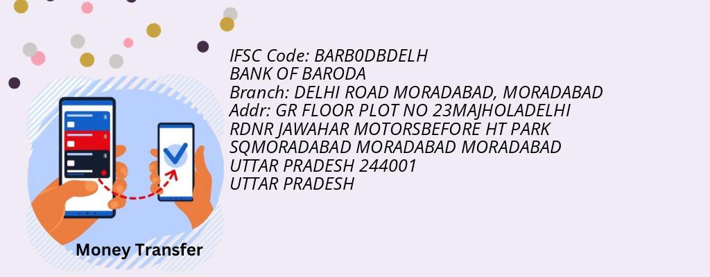 Find BANK OF BARODA IFSC Code MORADABAD - DELHI ROAD MORADABAD Branch