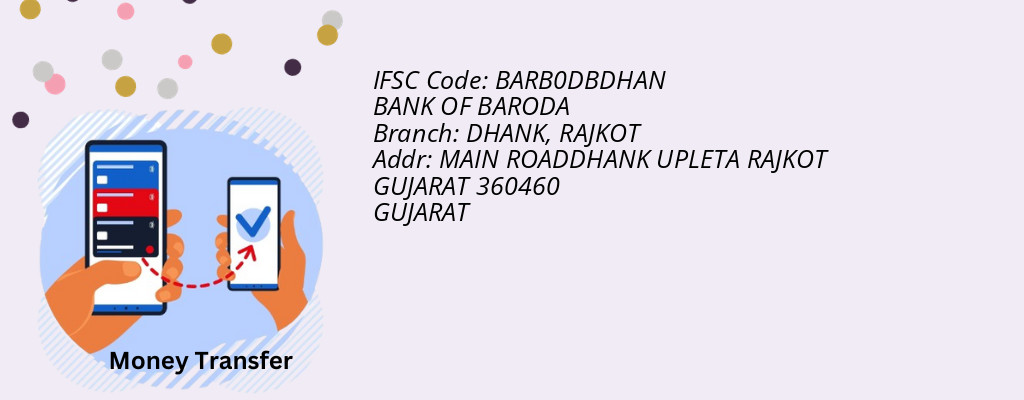 Find BANK OF BARODA IFSC Code RAJKOT - DHANK Branch
