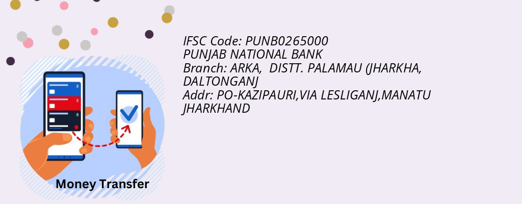 Find PUNJAB NATIONAL BANK IFSC Code DALTONGANJ - ARKA,  DISTT. PALAMAU (JHARKHA Branch