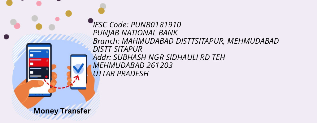 Find PUNJAB NATIONAL BANK IFSC Code MEHMUDABAD DISTT SITAPUR - MAHMUDABAD DISTTSITAPUR Branch Find PUNJAB NATIONAL BANK IFSC Code MEHMUDABAD DISTT SITAPUR - MAHMUDABAD DISTTSITAPUR Branch