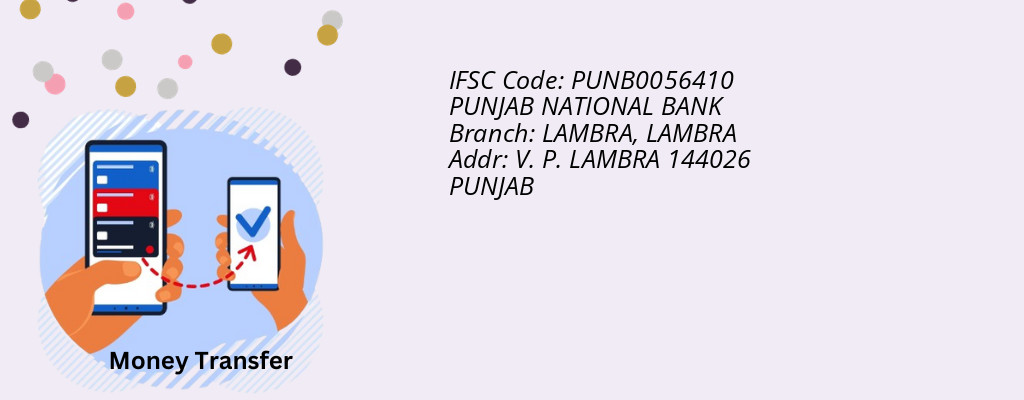 Find PUNJAB NATIONAL BANK IFSC Code LAMBRA - LAMBRA Branch Find PUNJAB NATIONAL BANK IFSC Code LAMBRA - LAMBRA Branch
