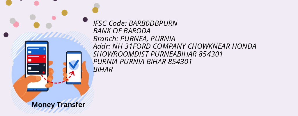 Find BANK OF BARODA IFSC Code PURNIA - PURNEA Branch