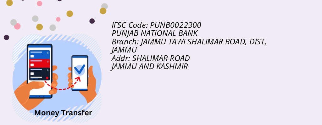Find PUNJAB NATIONAL BANK IFSC Code JAMMU - JAMMU TAWI SHALIMAR ROAD, DIST Branch
