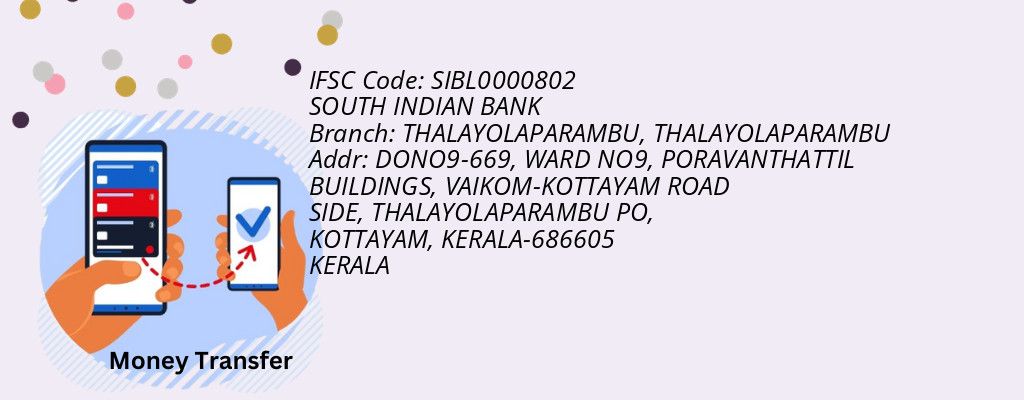Find SOUTH INDIAN BANK IFSC Code THALAYOLAPARAMBU - THALAYOLAPARAMBU Branch Find SOUTH INDIAN BANK IFSC Code THALAYOLAPARAMBU - THALAYOLAPARAMBU Branch