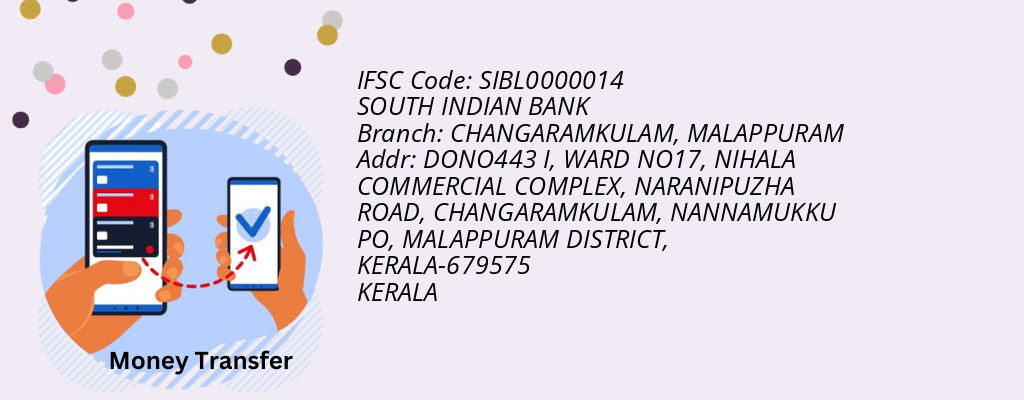 Find SOUTH INDIAN BANK IFSC Code MALAPPURAM - CHANGARAMKULAM Branch Find SOUTH INDIAN BANK IFSC Code MALAPPURAM - CHANGARAMKULAM Branch