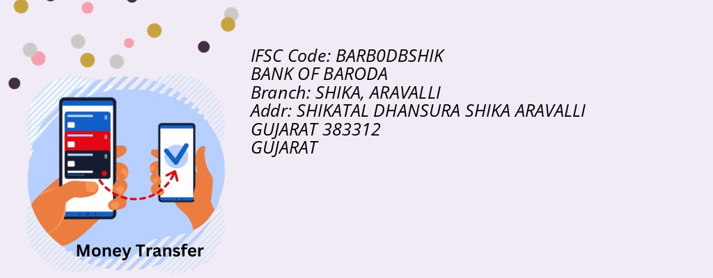 Find BANK OF BARODA IFSC Code ARAVALLI - SHIKA Branch