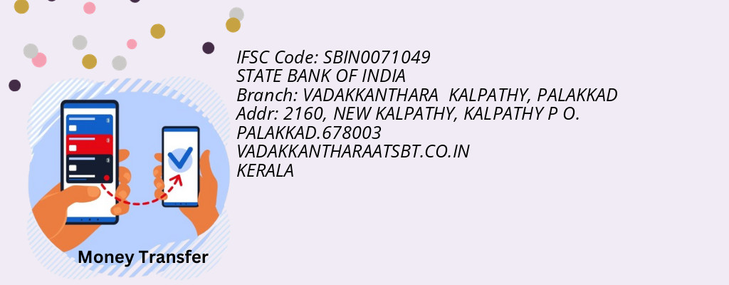 Find STATE BANK OF INDIA IFSC Code PALAKKAD - VADAKKANTHARA  KALPATHY Branch