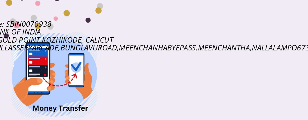 Find STATE BANK OF INDIA IFSC Code CALICUT - GOLD POINT KOZHIKODE Branch