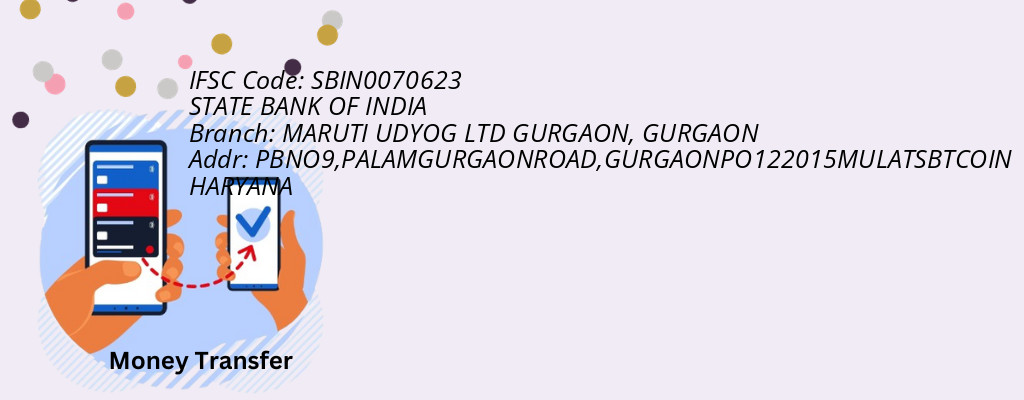 Find STATE BANK OF INDIA IFSC Code GURGAON - MARUTI UDYOG LTD GURGAON Branch