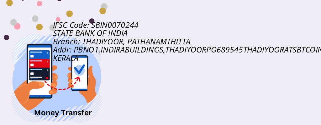 Find STATE BANK OF INDIA IFSC Code PATHANAMTHITTA - THADIYOOR Branch