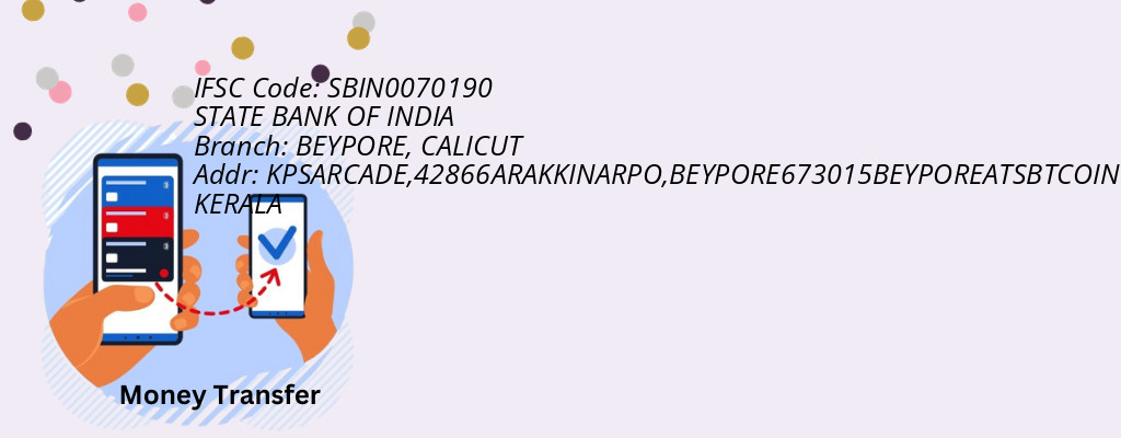 Find STATE BANK OF INDIA IFSC Code CALICUT - BEYPORE Branch