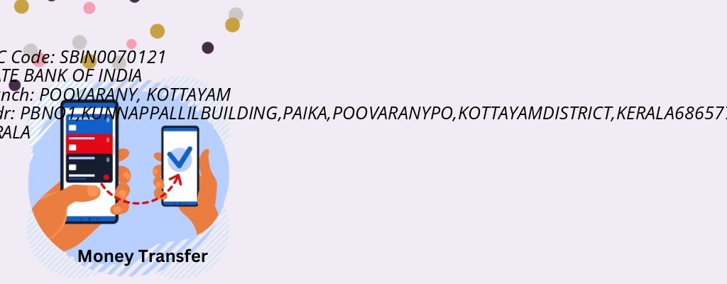 Find STATE BANK OF INDIA IFSC Code KOTTAYAM - POOVARANY Branch
