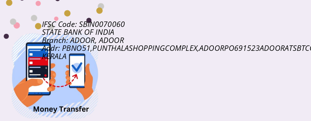 Find STATE BANK OF INDIA IFSC Code ADOOR - ADOOR Branch