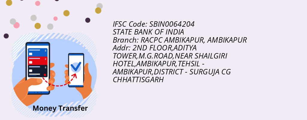 Find STATE BANK OF INDIA IFSC Code AMBIKAPUR - RACPC AMBIKAPUR Branch