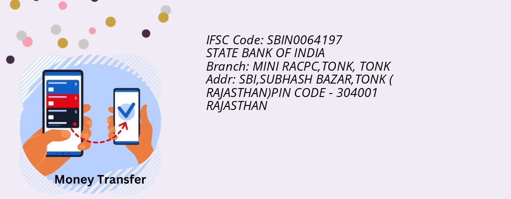 Find STATE BANK OF INDIA IFSC Code TONK - MINI RACPC,TONK Branch