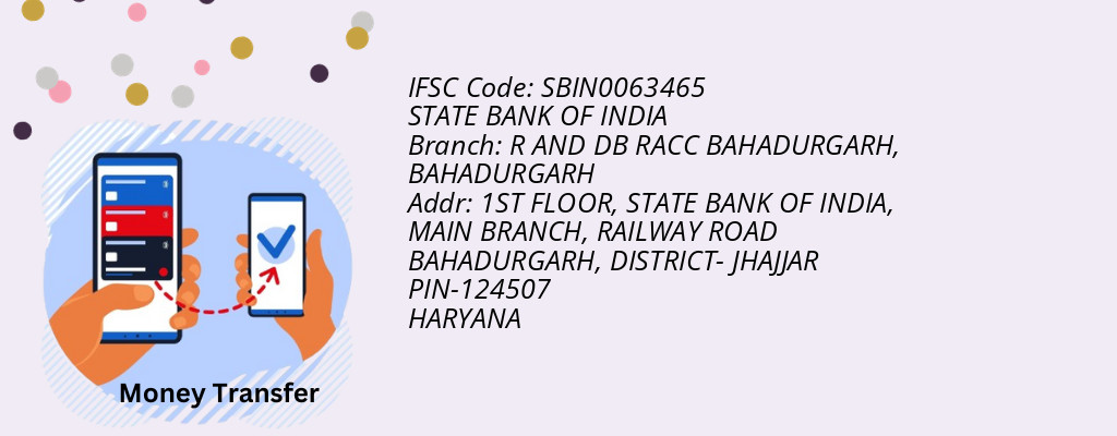 Find STATE BANK OF INDIA IFSC Code BAHADURGARH - R AND DB RACC BAHADURGARH Branch