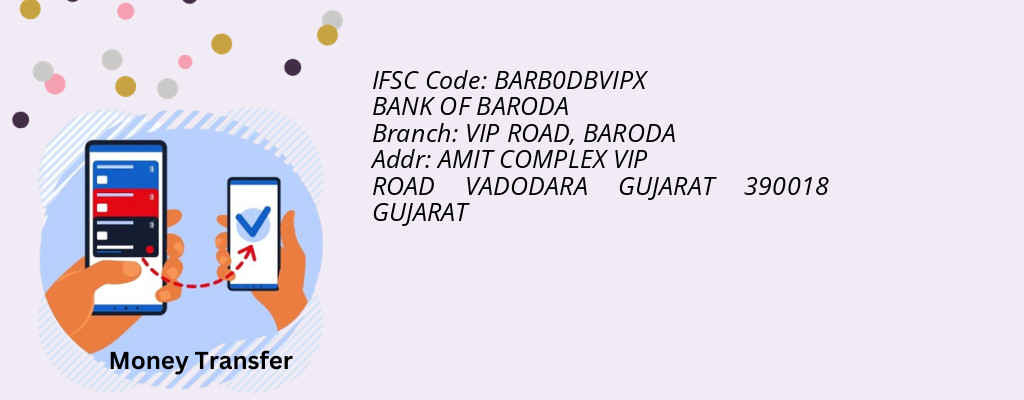 Find BANK OF BARODA IFSC Code BARODA - VIP ROAD Branch