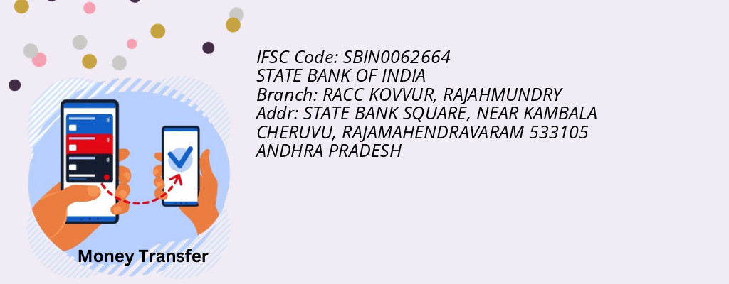 Find STATE BANK OF INDIA IFSC Code RAJAHMUNDRY - RACC KOVVUR Branch