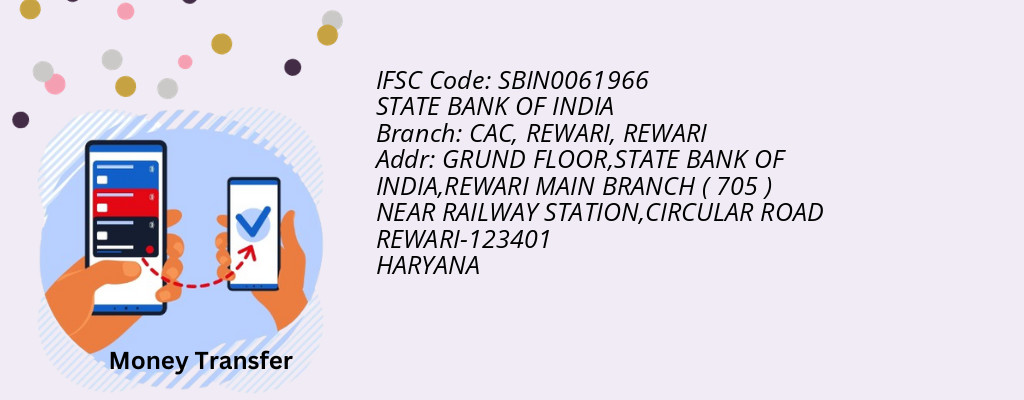 Find STATE BANK OF INDIA IFSC Code REWARI - CAC, REWARI Branch