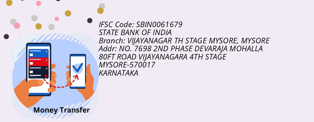Find STATE BANK OF INDIA IFSC Code MYSORE - VIJAYANAGAR TH STAGE MYSORE Branch